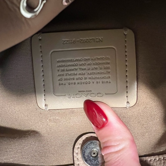 Coach Coral Leather Shoulder Bag - Picture 13 of 13